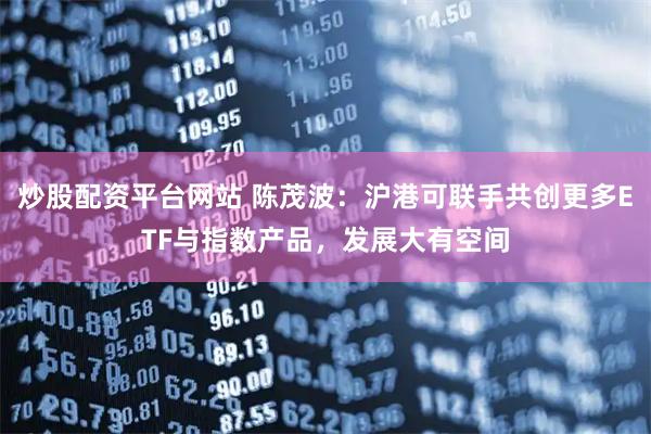 炒股配资平台网站 陈茂波：沪港可联手共创更多ETF与指数产品，发展大有空间